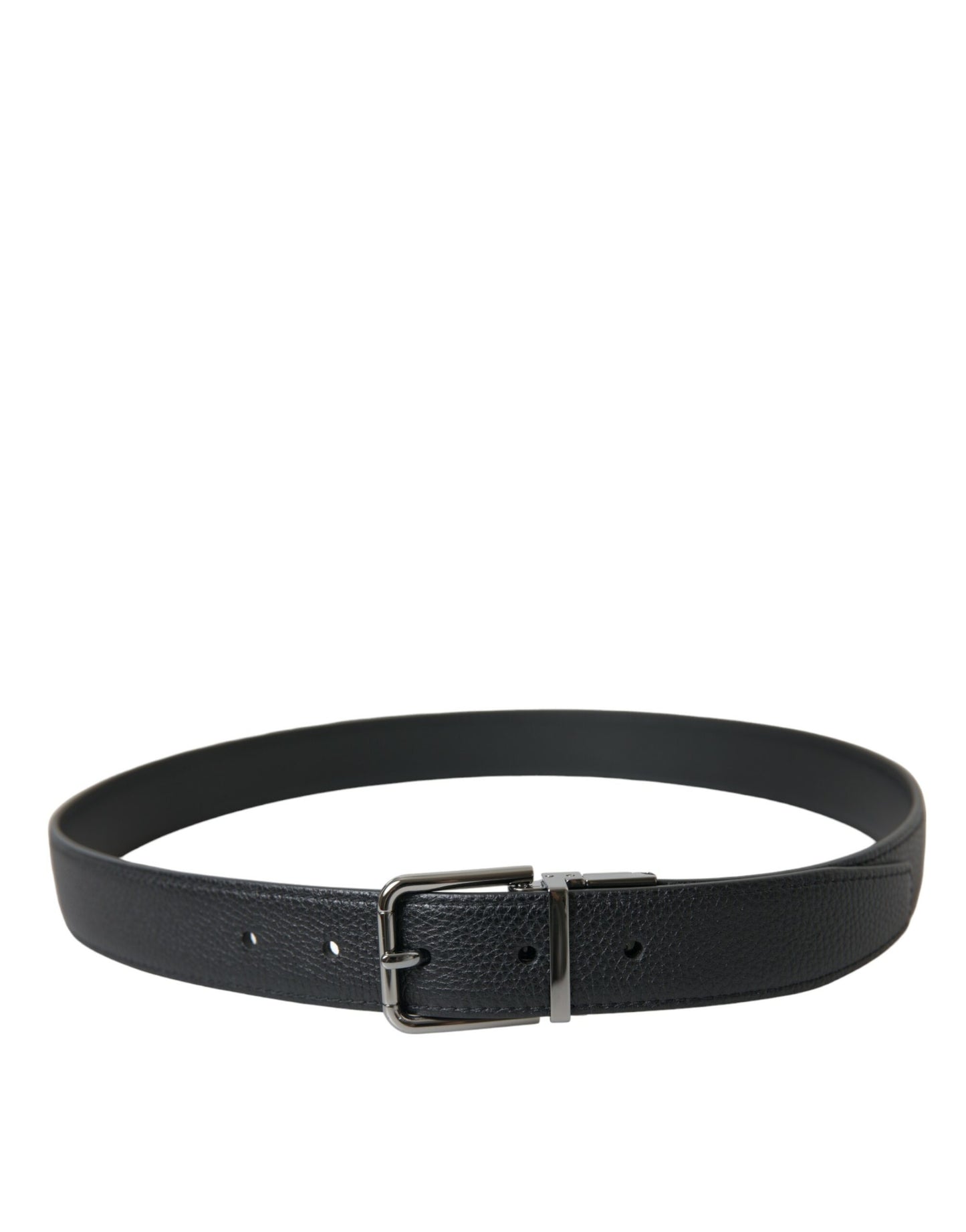 Elegant Leather Belt with Metal Buckle