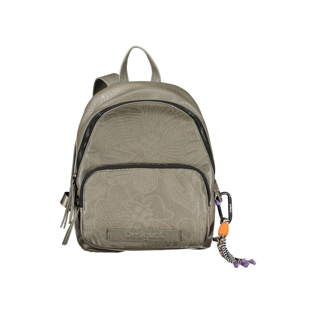 Chic Artisanal Backpack with Contrasting Details