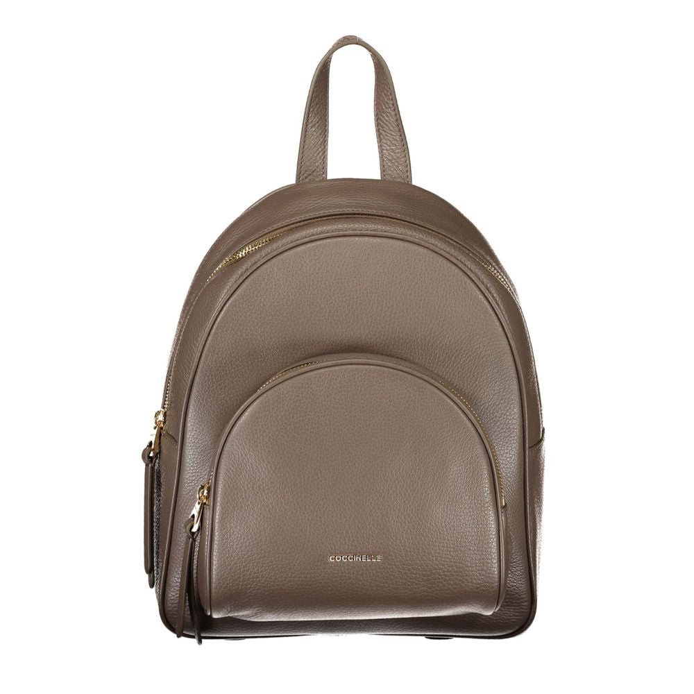 Chic Leather Backpack with Adjustable Straps