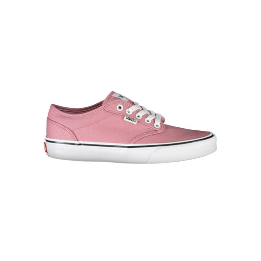 Chic Pink Sneakers with Contrast Laces