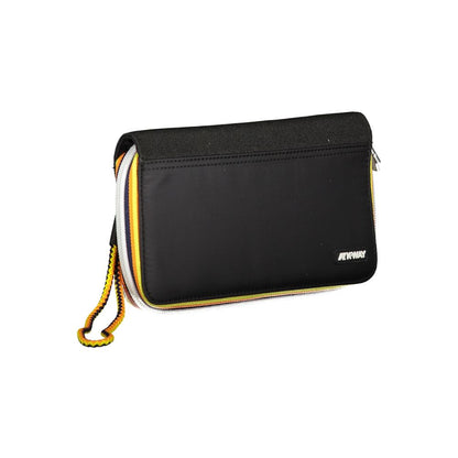 Sleek Black Polyamide Wallet with Coin Purse