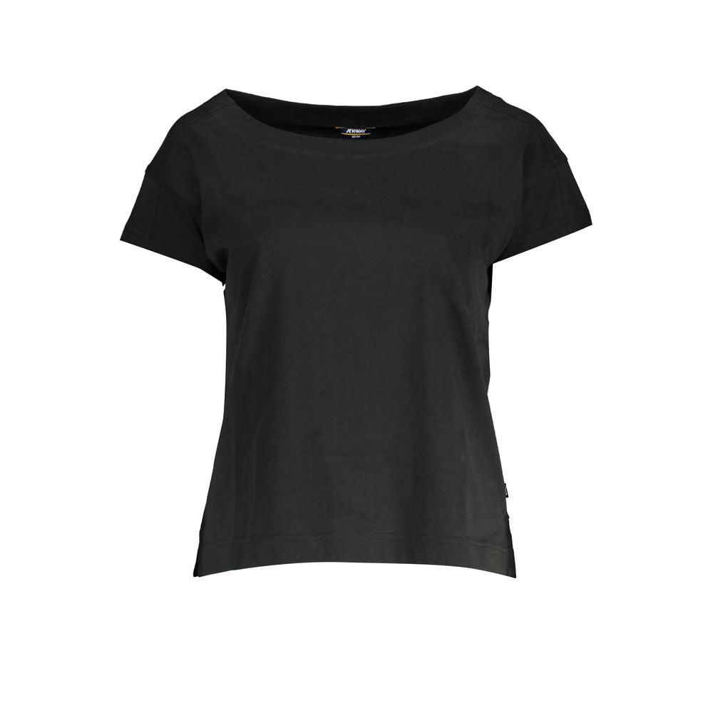 Elegant Wide Neck Short Sleeve Tee