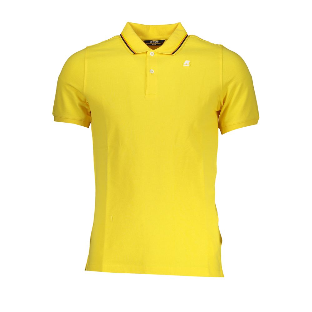 Sunny Yellow Contrast Detail Polo