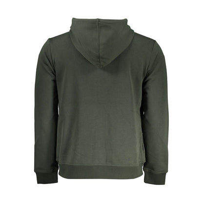 Elegant Green Hooded Sweatshirt with Logo Detail