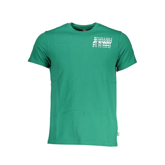 Emerald Crewneck Logo Tee with Print Detail