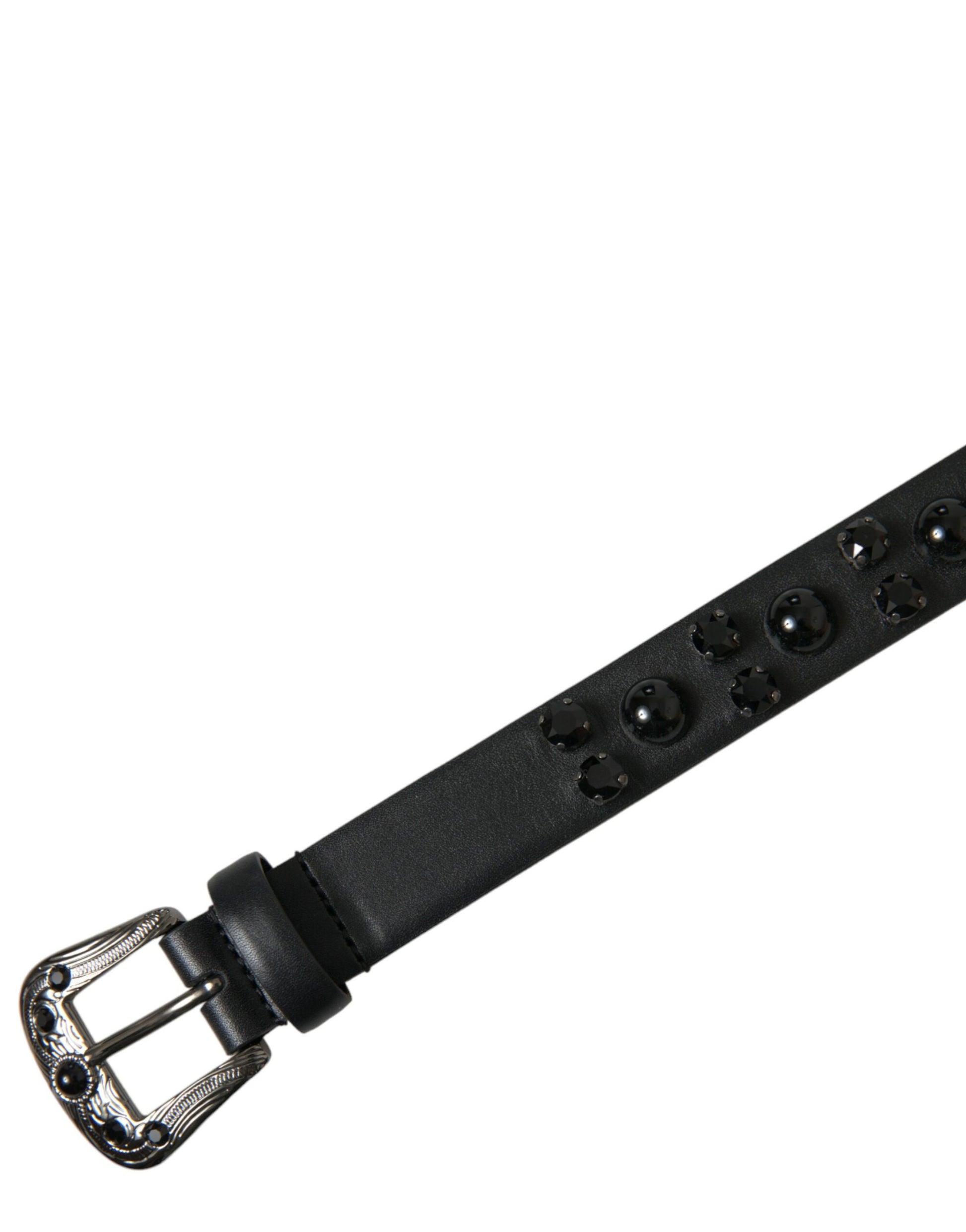 Engraved Logo Leather Waist Belt