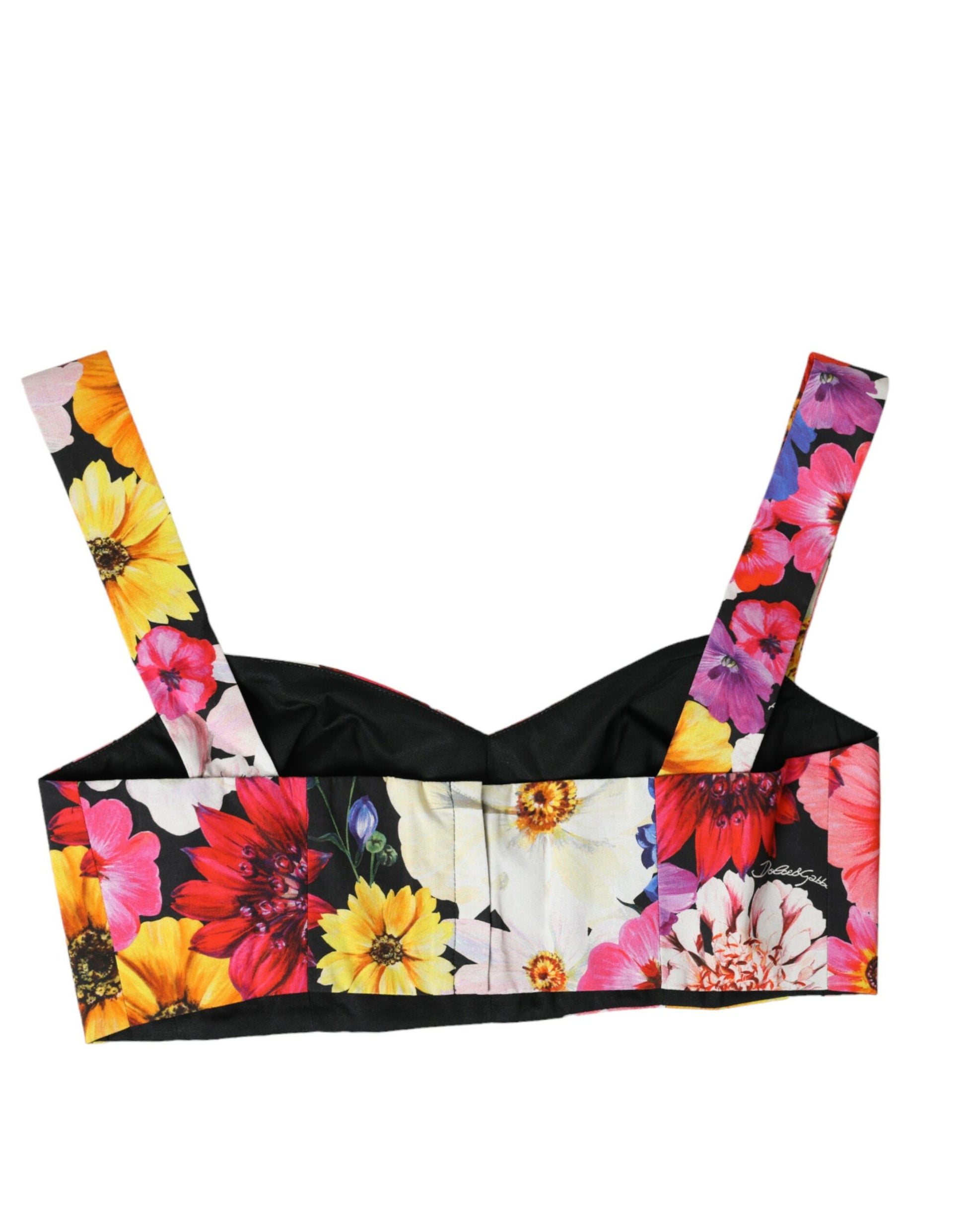 Exquisite Floral Bustier Crop Top