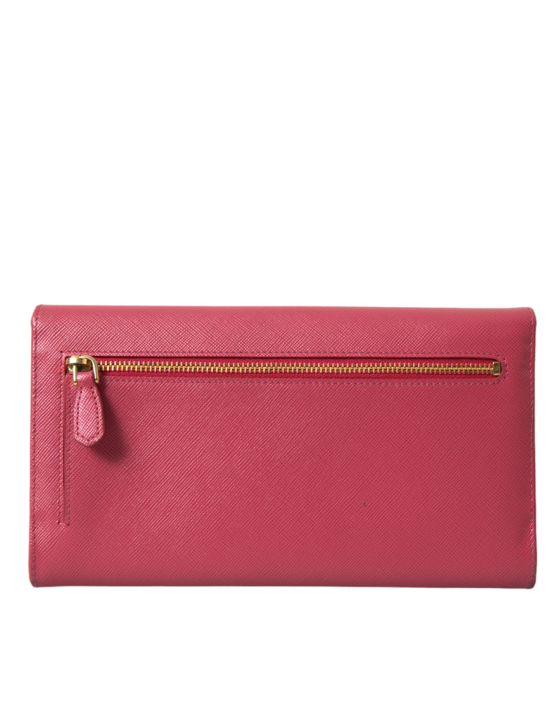 Elegant Pink Leather Bifold Wallet