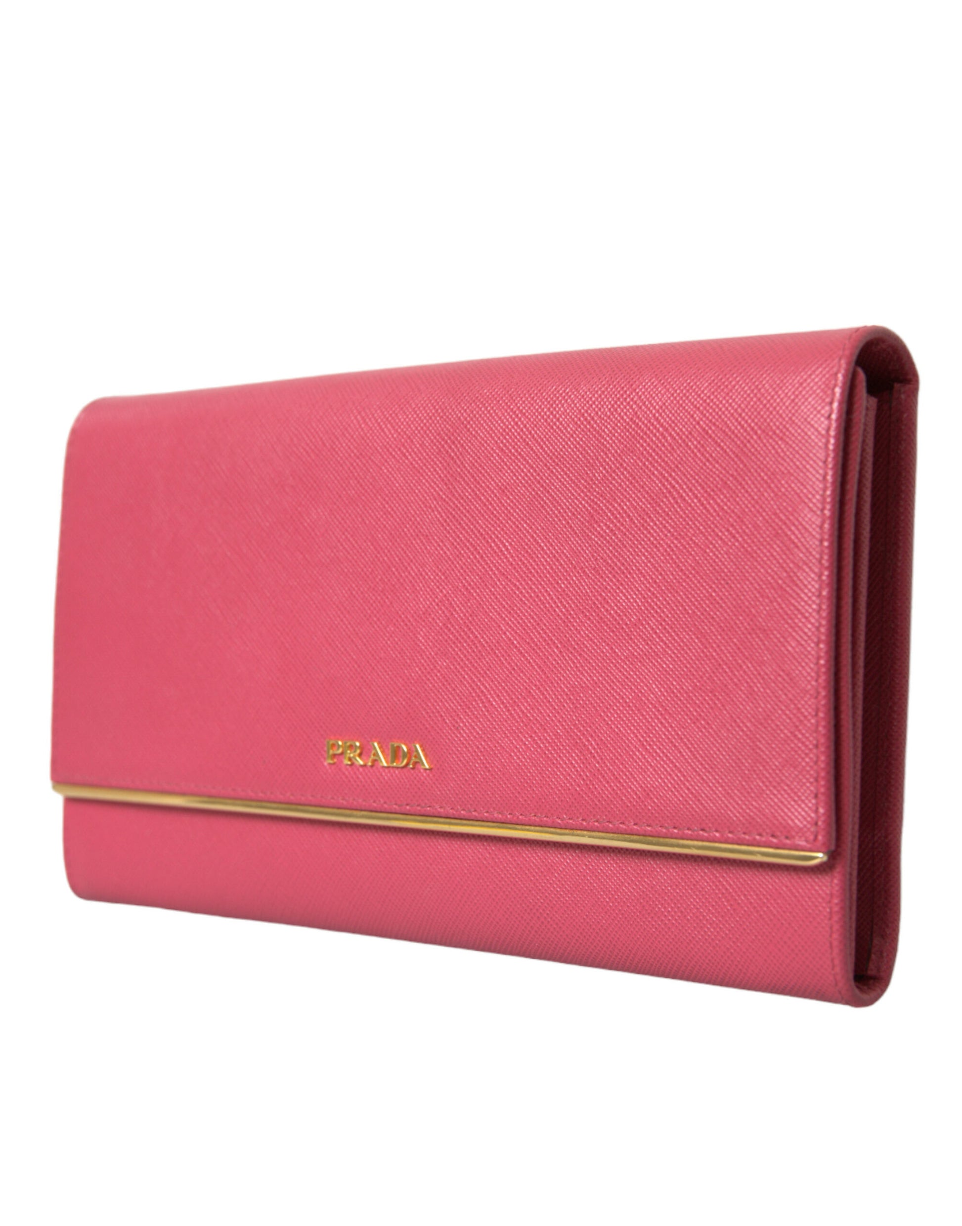 Elegant Pink Leather Bifold Wallet