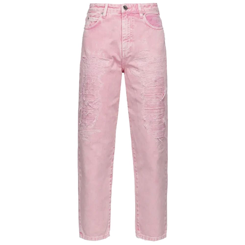 Pink Cotton Jeans & Pant