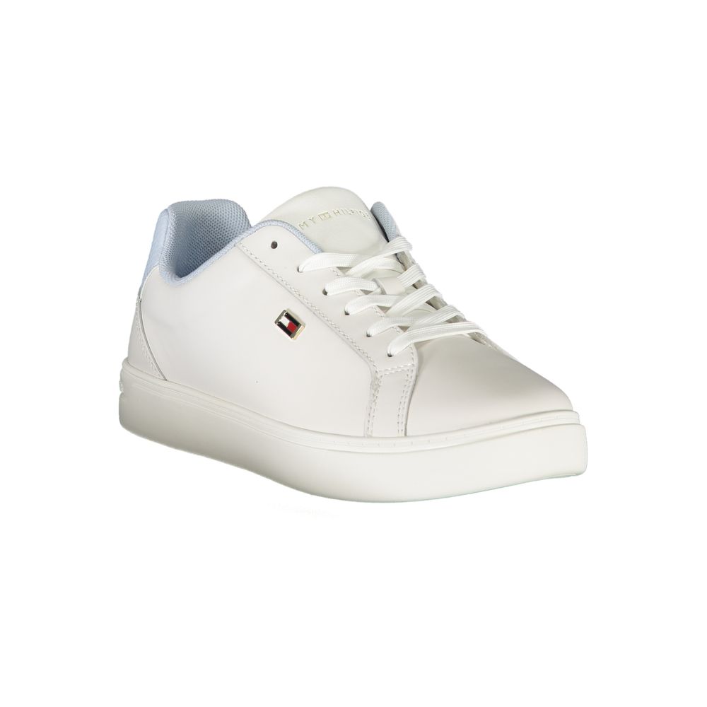 White Polyester Sneaker