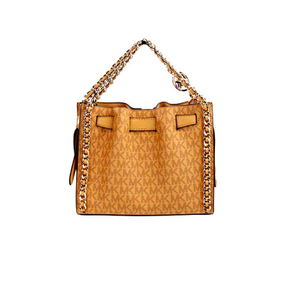 Mina Small Belted Cider Signature PVC Chain Inlay Crossbody Bag