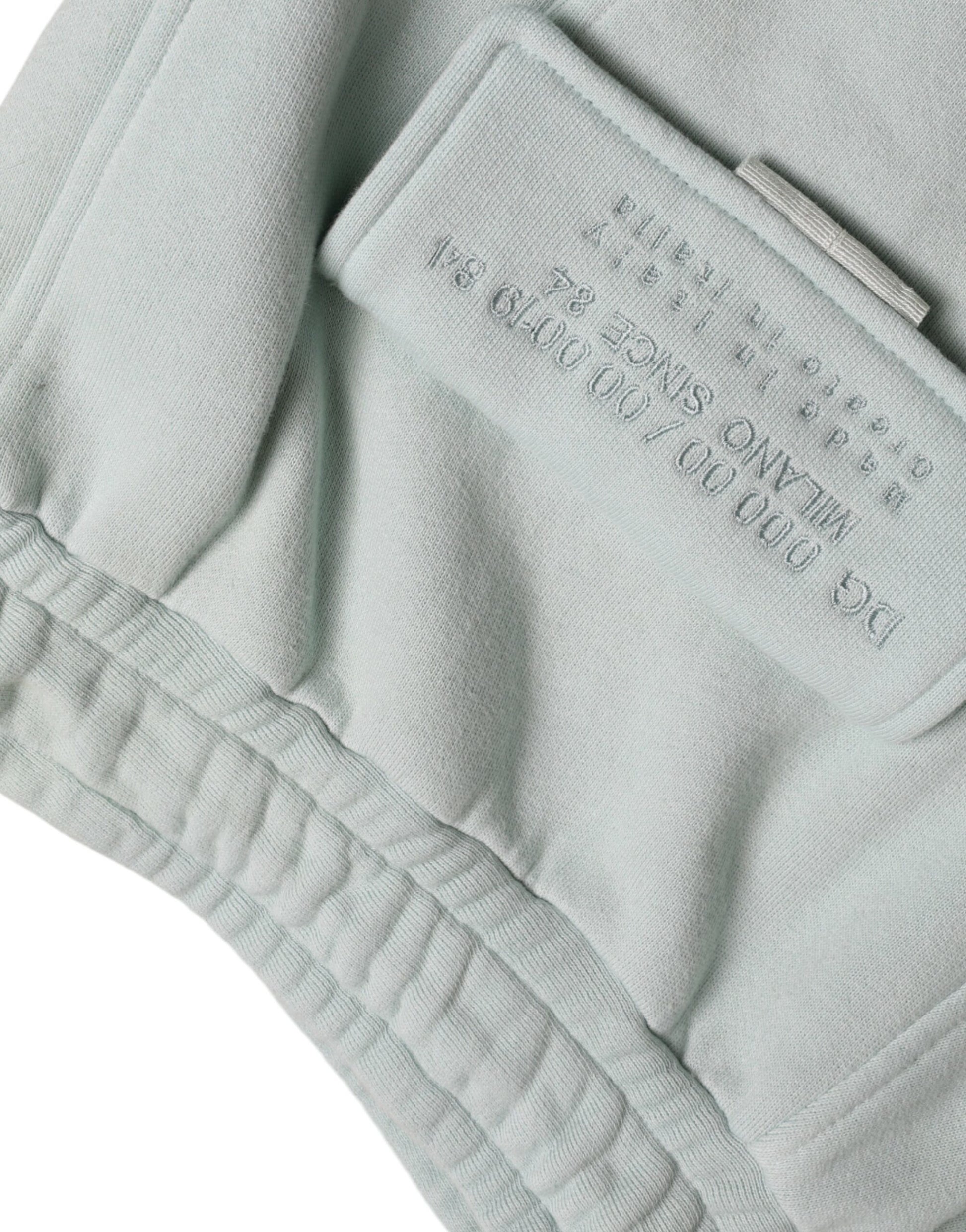 Light Blue Cotton Cargo Jogger Sweatpants Pants