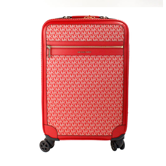 Travel Small Red Signature Trolley Rolling Suitcase Carry On Bag