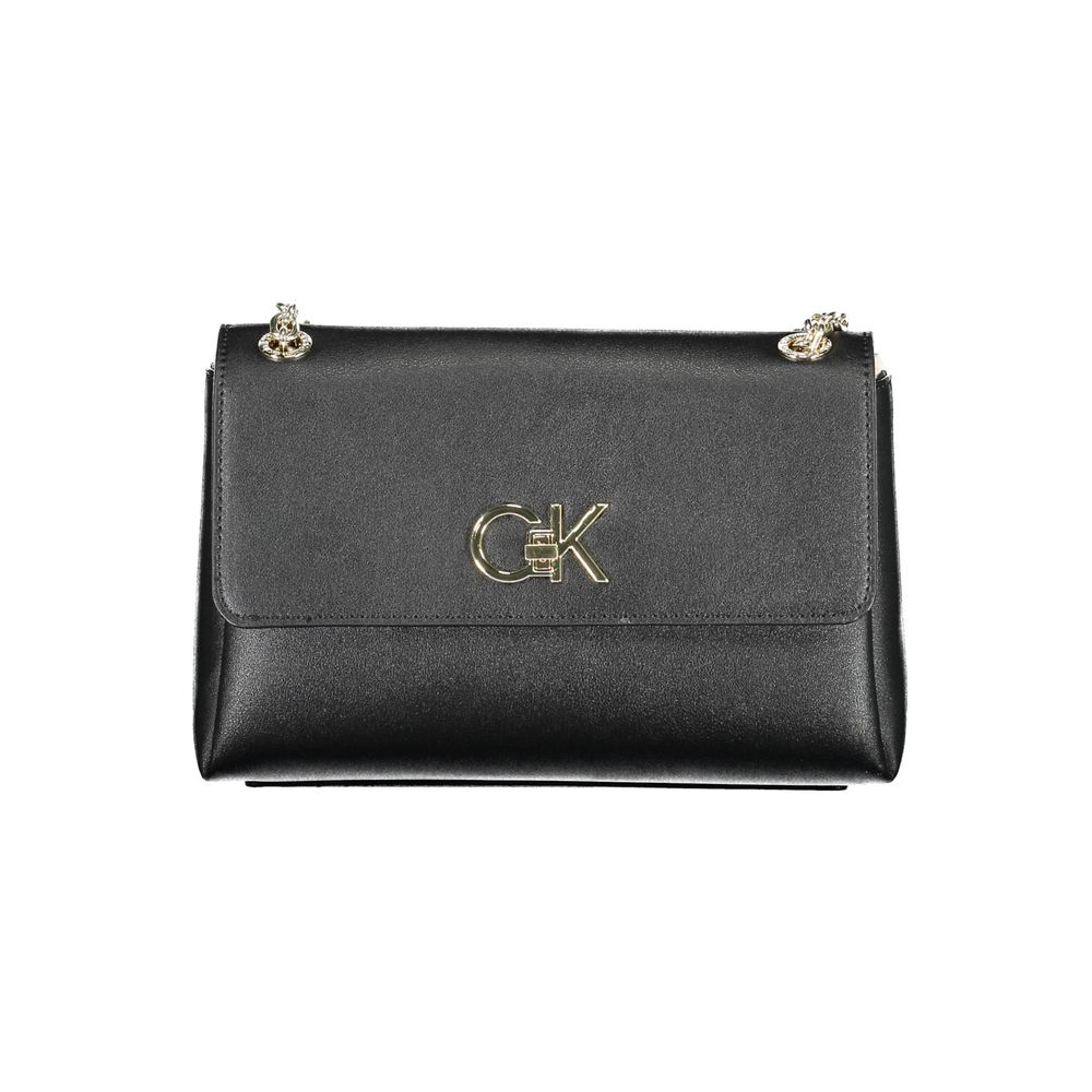 Black Polyester Handbag