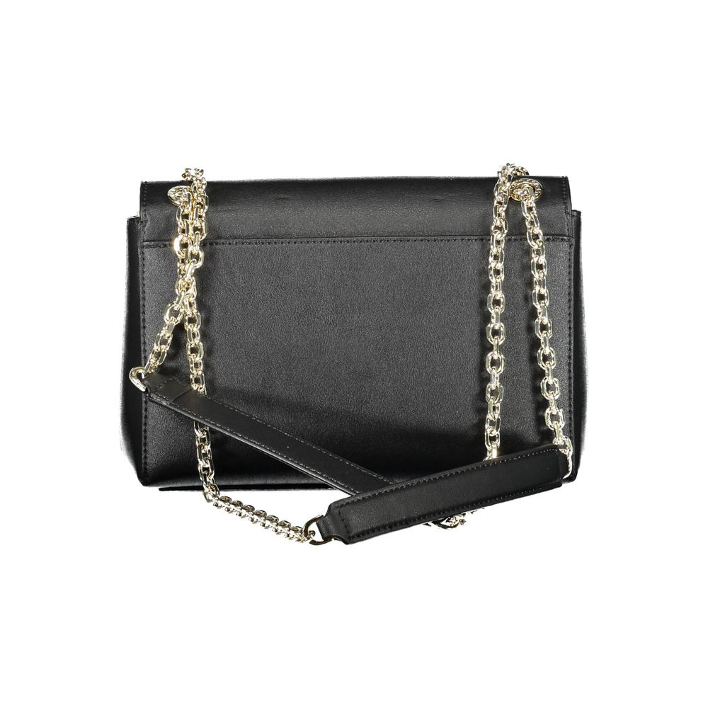 Black Polyester Handbag