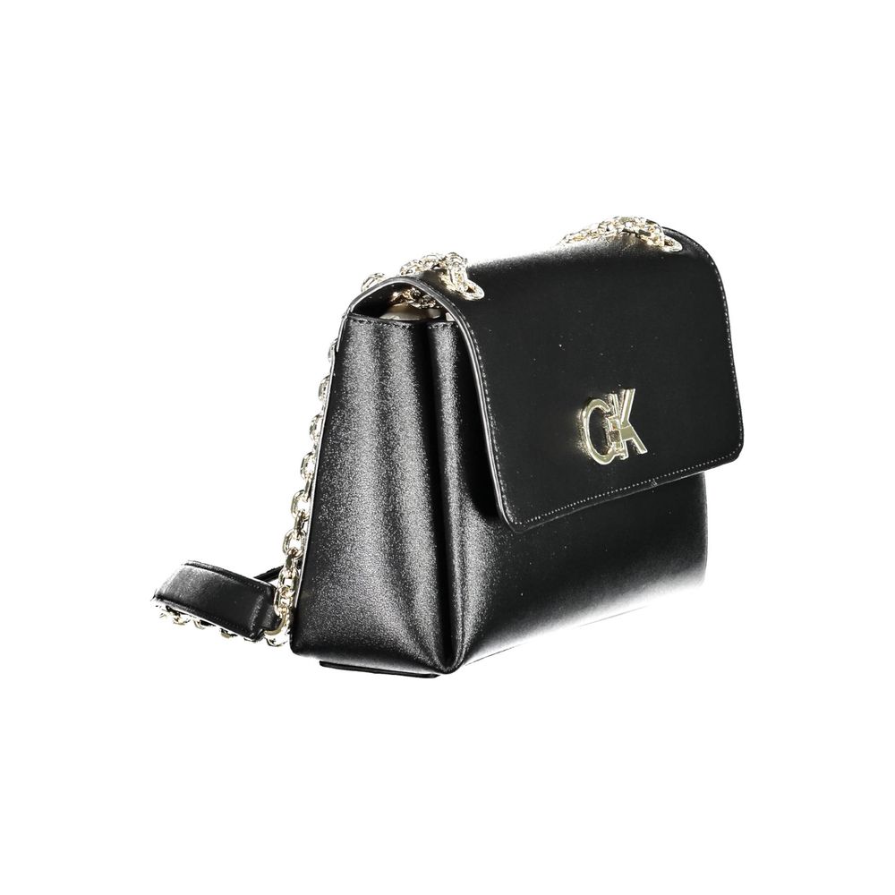 Black Polyester Handbag