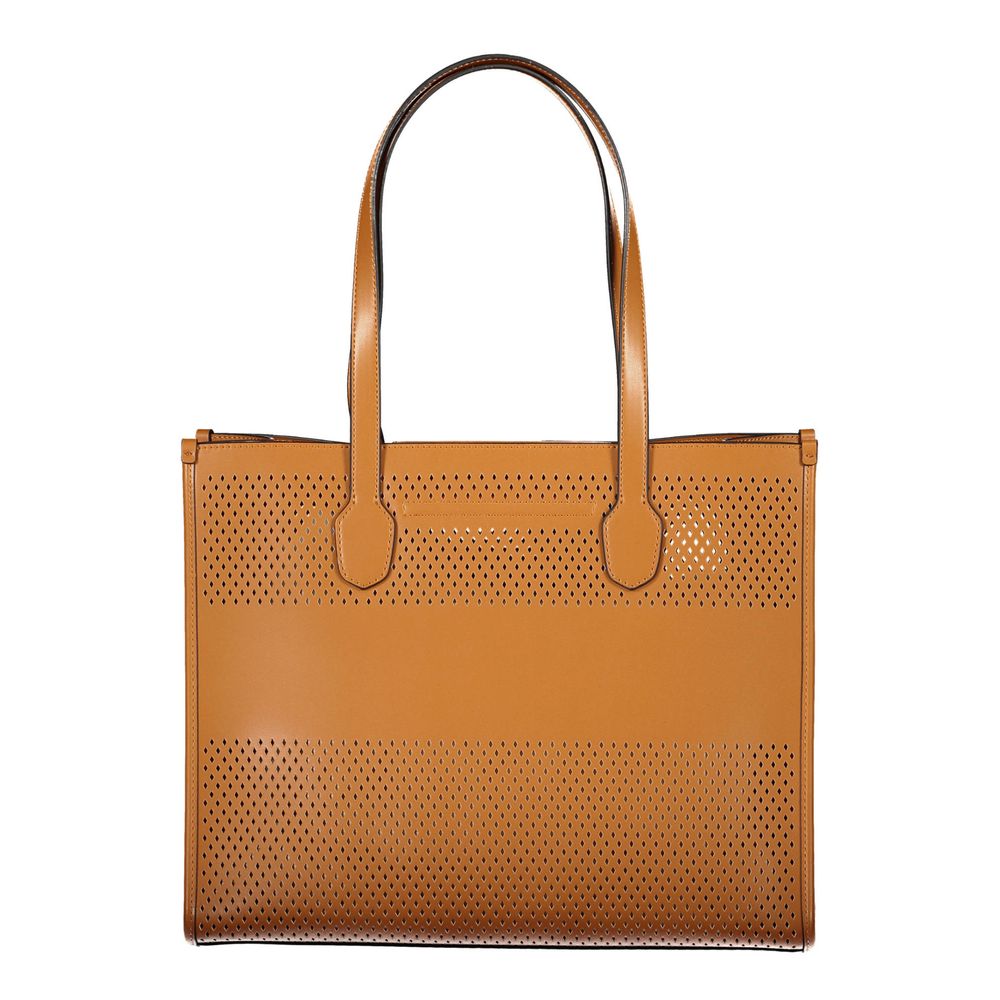 Brown Polyethylene Handbag