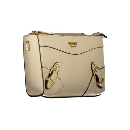 Beige Polyethylene Handbag