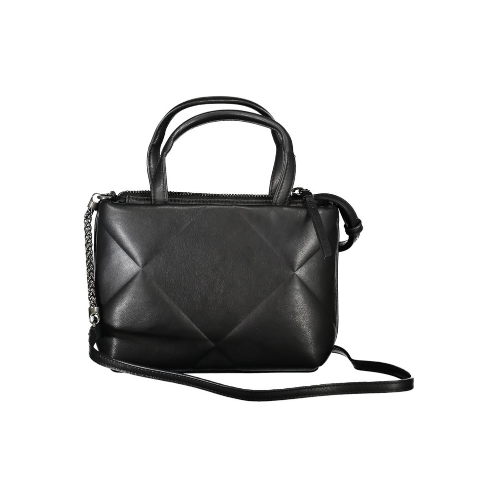 Black Polyester Handbag