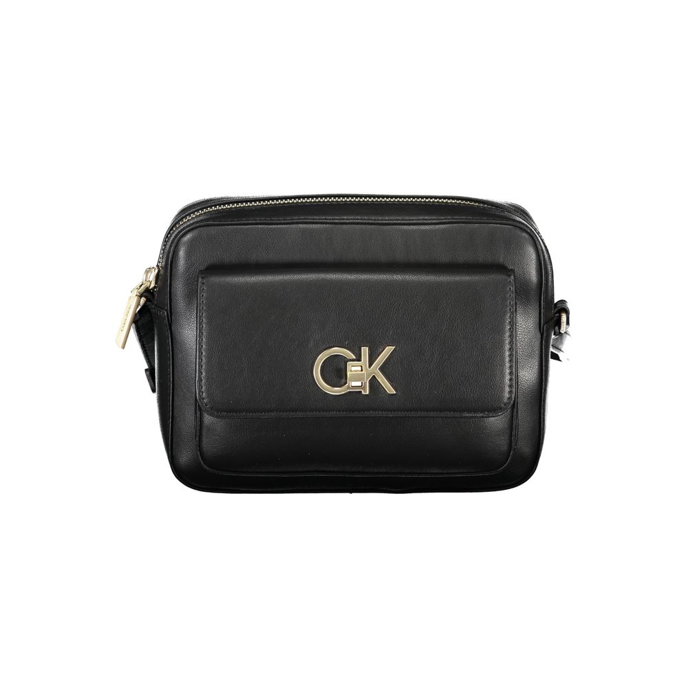 Black Polyester Handbag