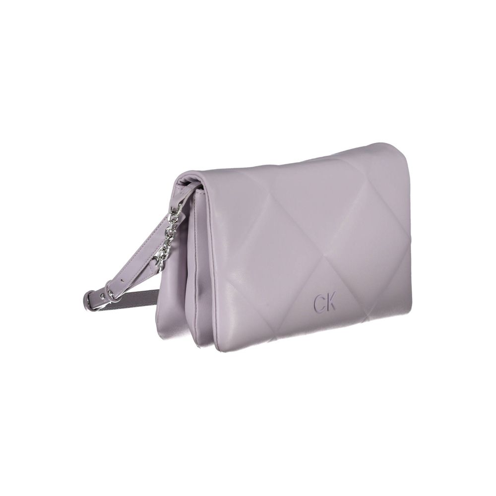 Purple Polyester Handbag