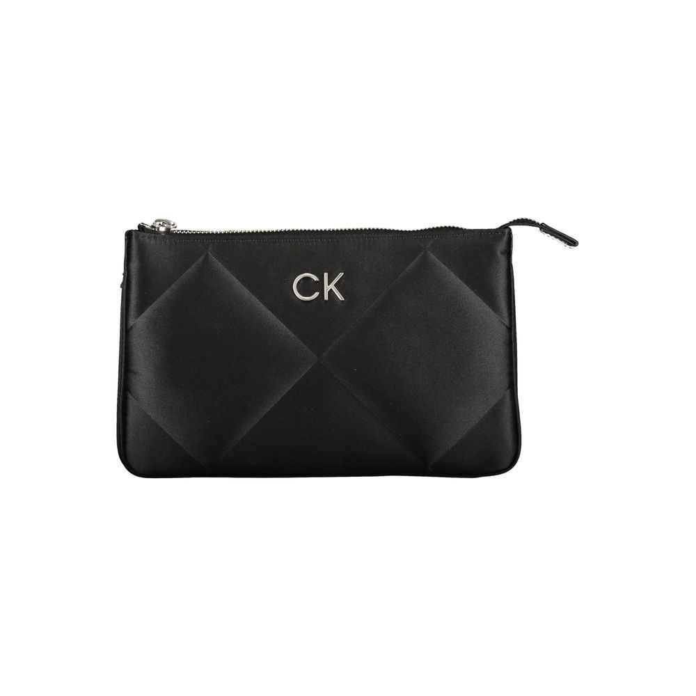 Black Polyester Handbag