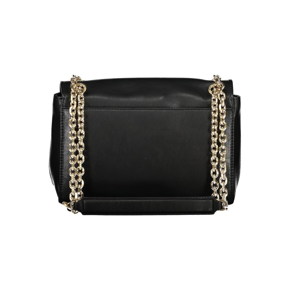 Black Polyester Handbag