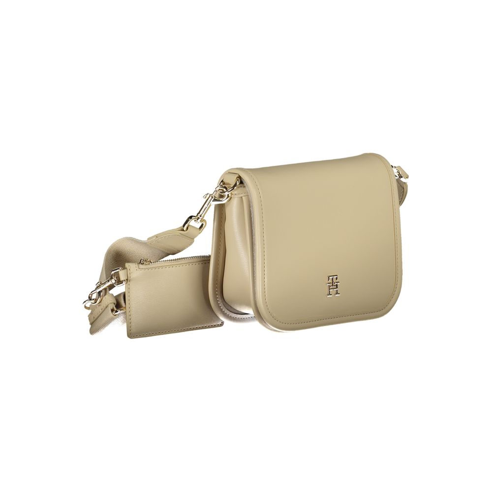 Beige Polyethylene Handbag