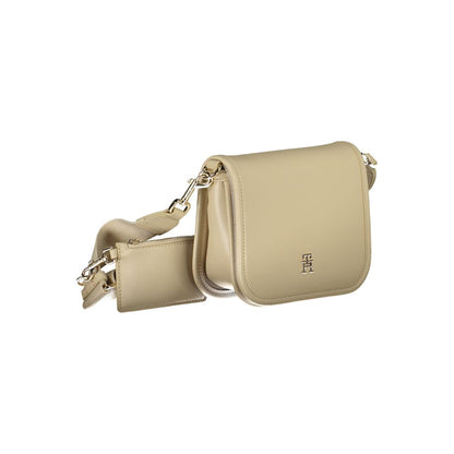 Beige Polyethylene Handbag