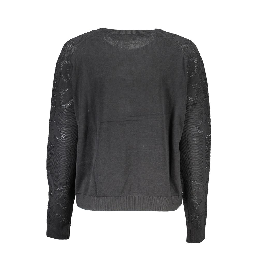 Black Cotton Sweater