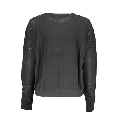 Black Cotton Sweater