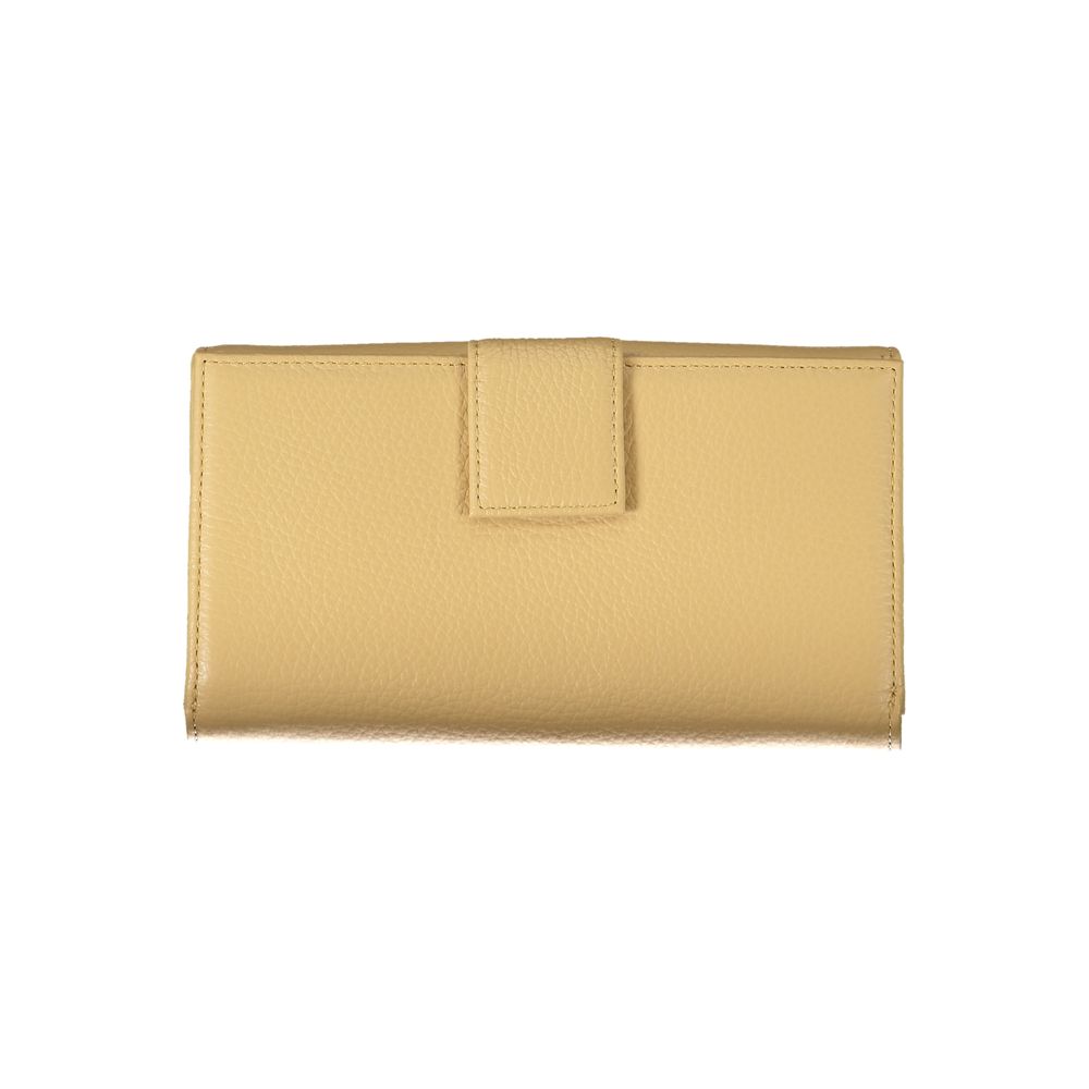 Beige Leather Wallet