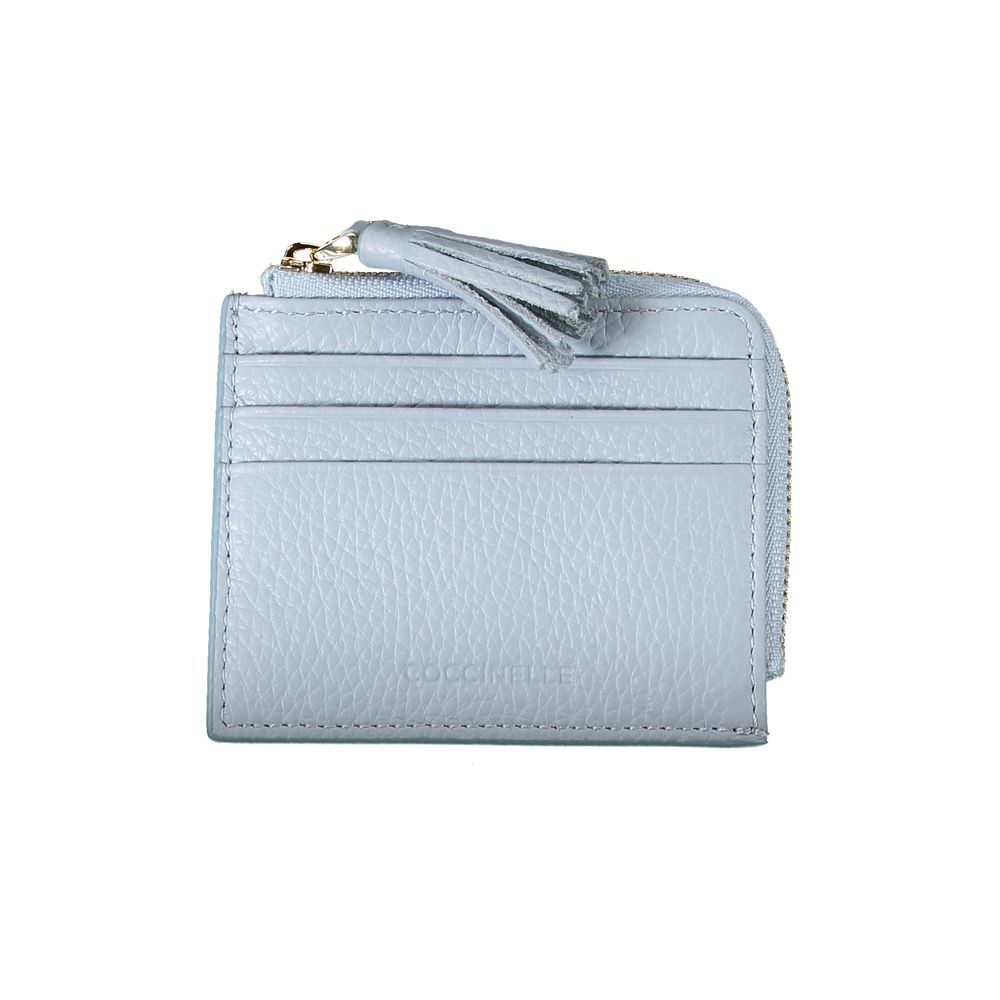 Light Blue Leather Wallet