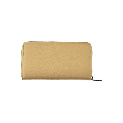 Beige Leather Wallet