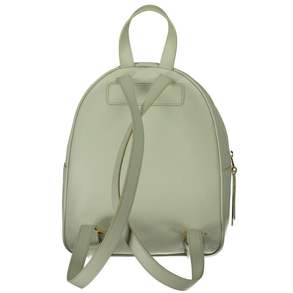 Green Leather Backpack