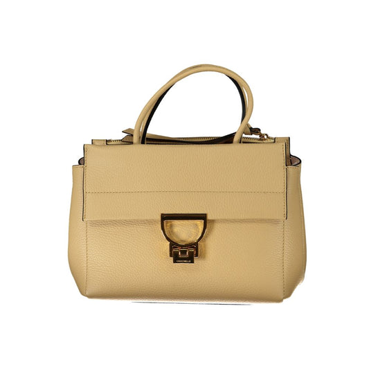 Beige Leather Handbag