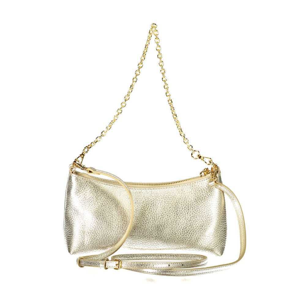 Gold Leather Handbag