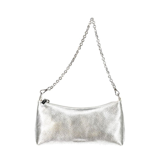 Silver Leather Handbag