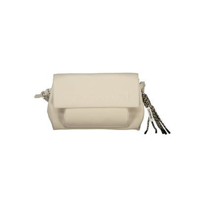 Beige Polyethylene Handbag