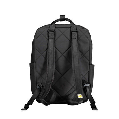 Black Cotton Backpack