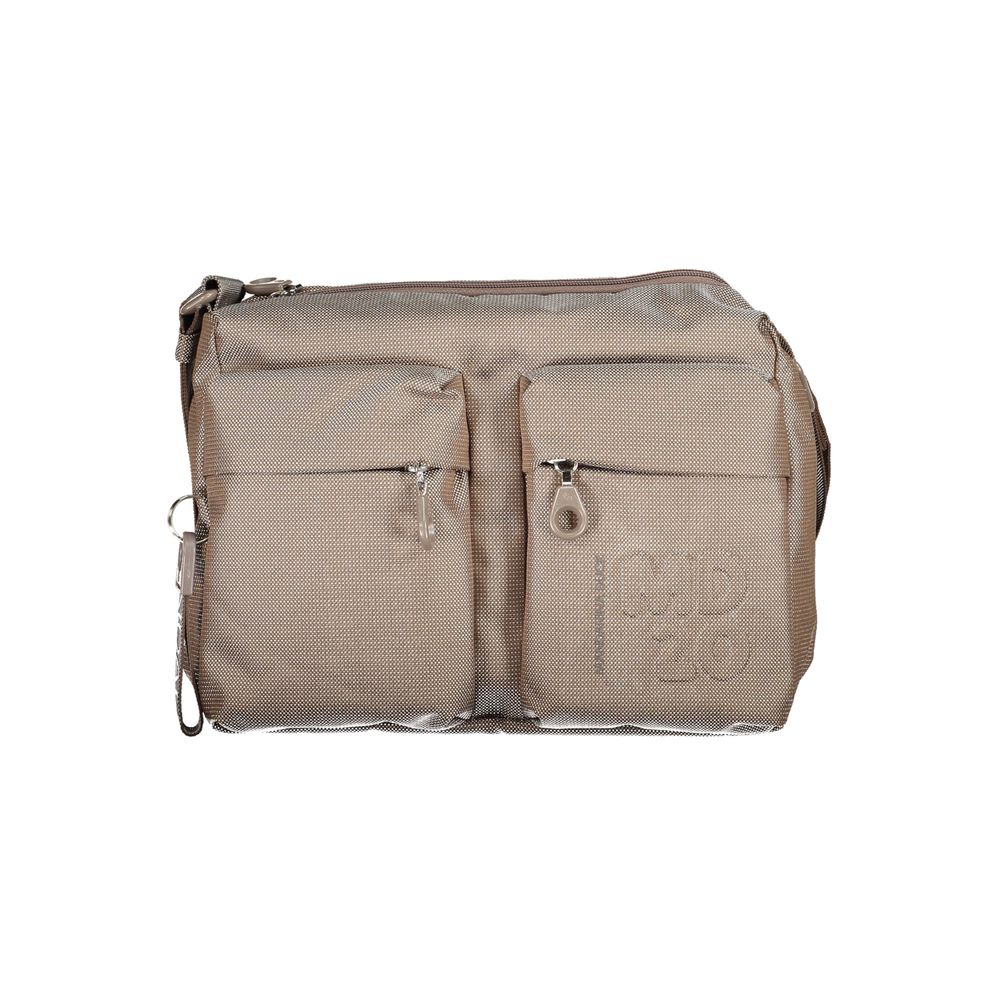 Beige Polyester Handbag