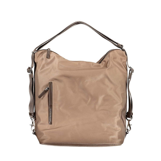 Brown Nylon Handbag