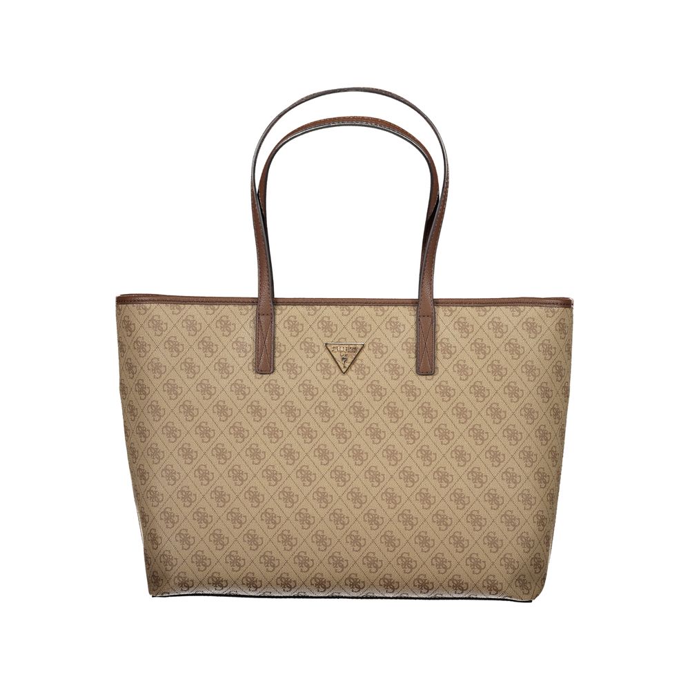 Beige Polyethylene Handbag