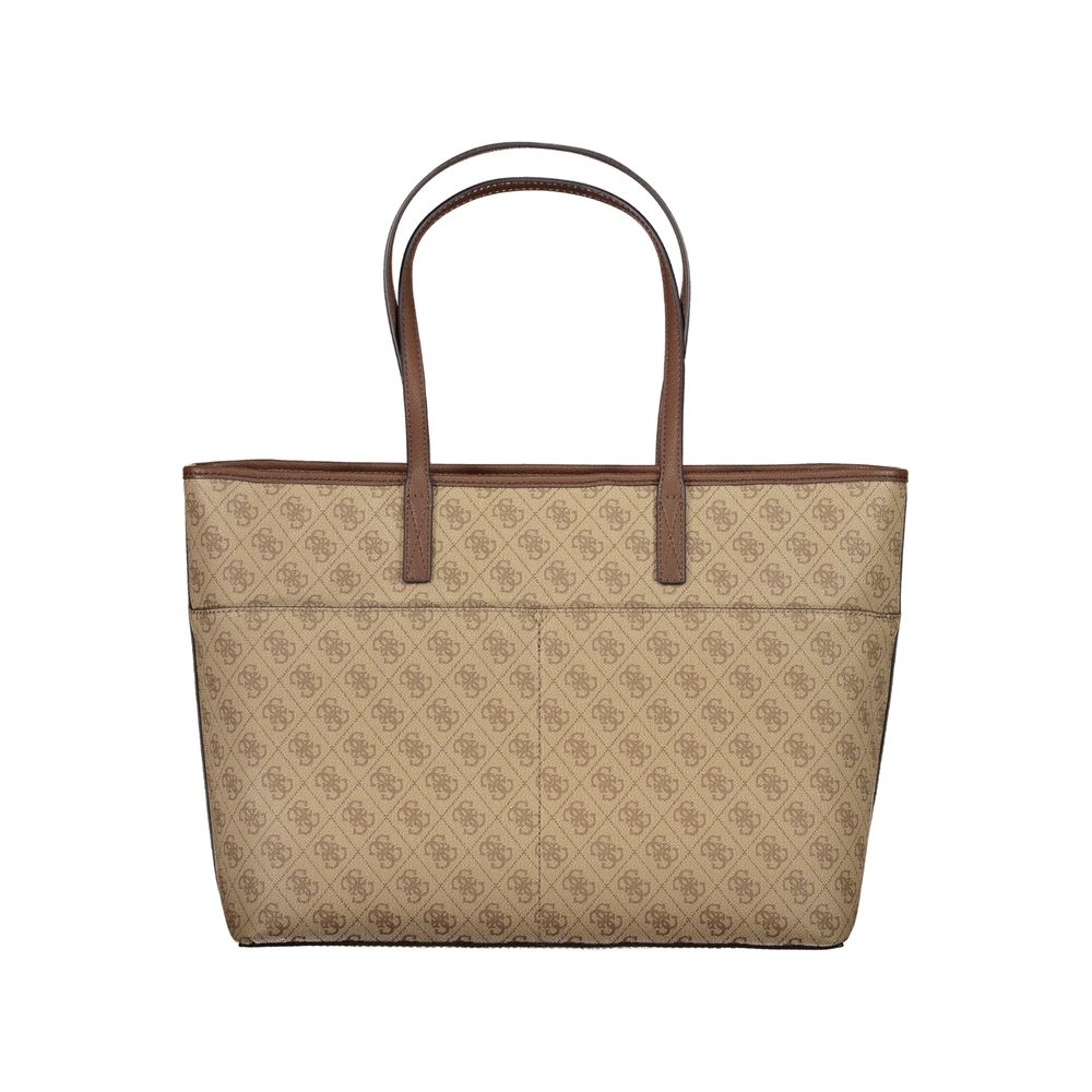 Beige Polyethylene Handbag