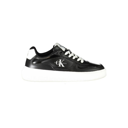 Black Polyester Sneaker