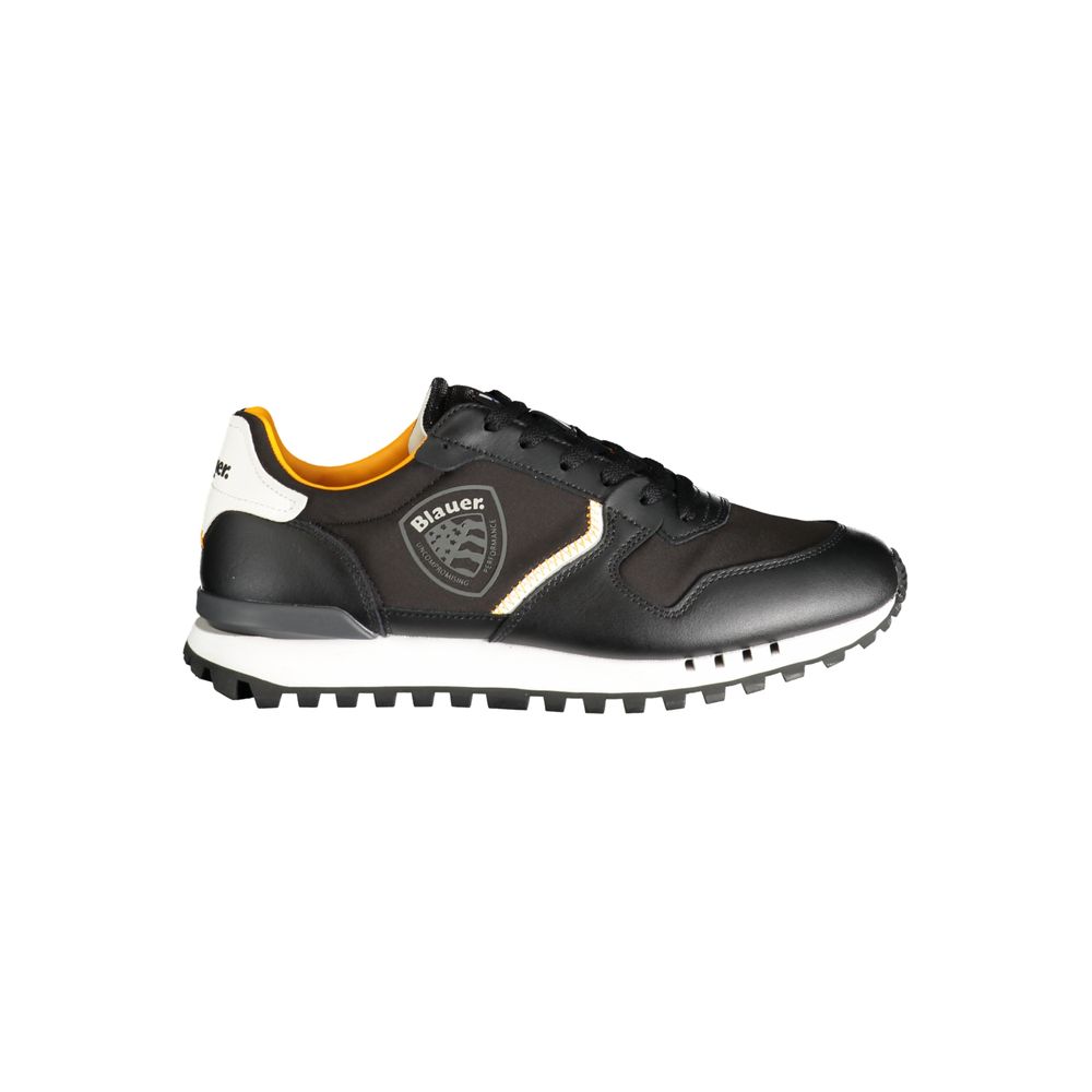 Black Polyester Sneaker