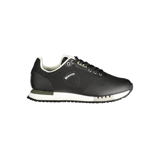 Black Polyester Sneaker