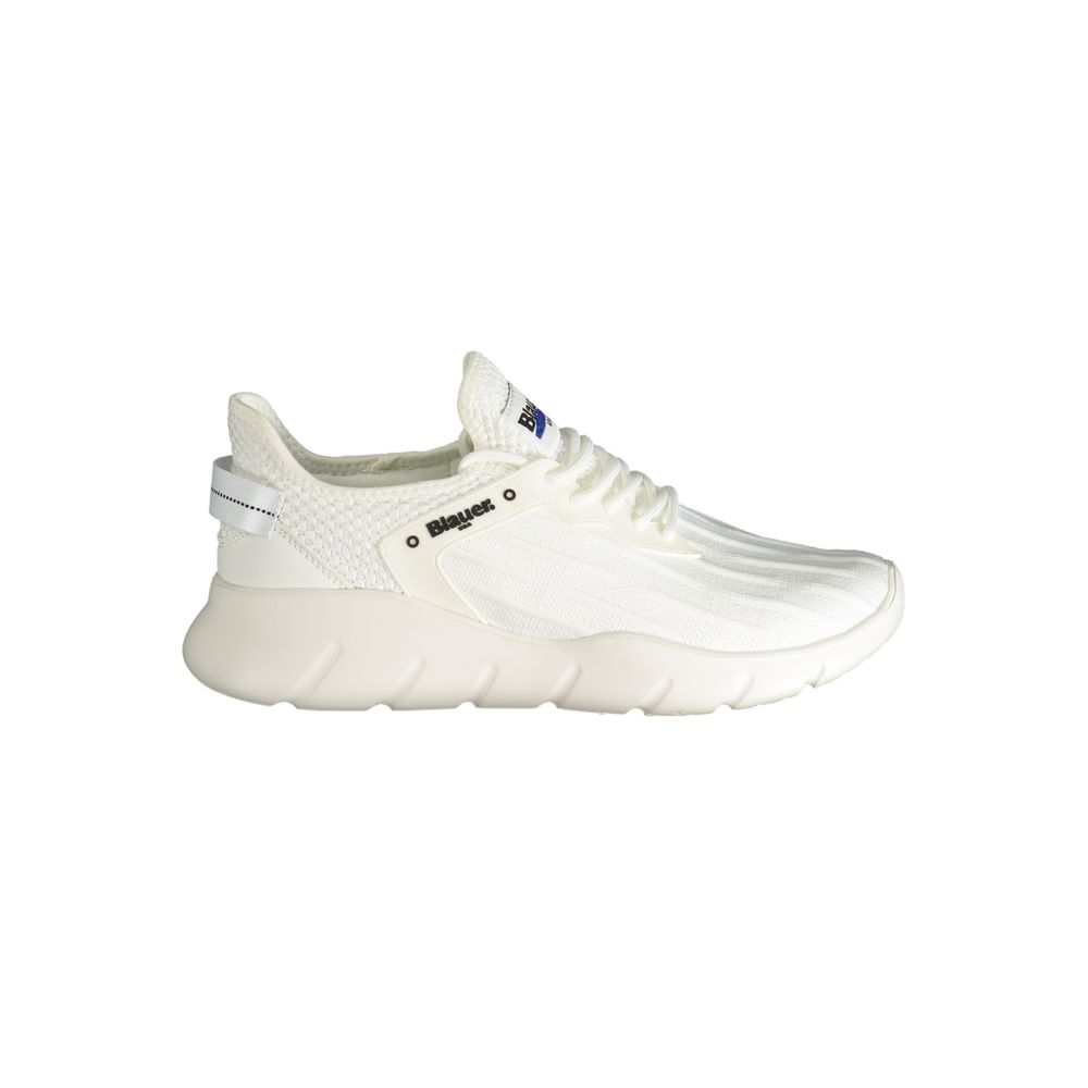 White Polyester Sneaker