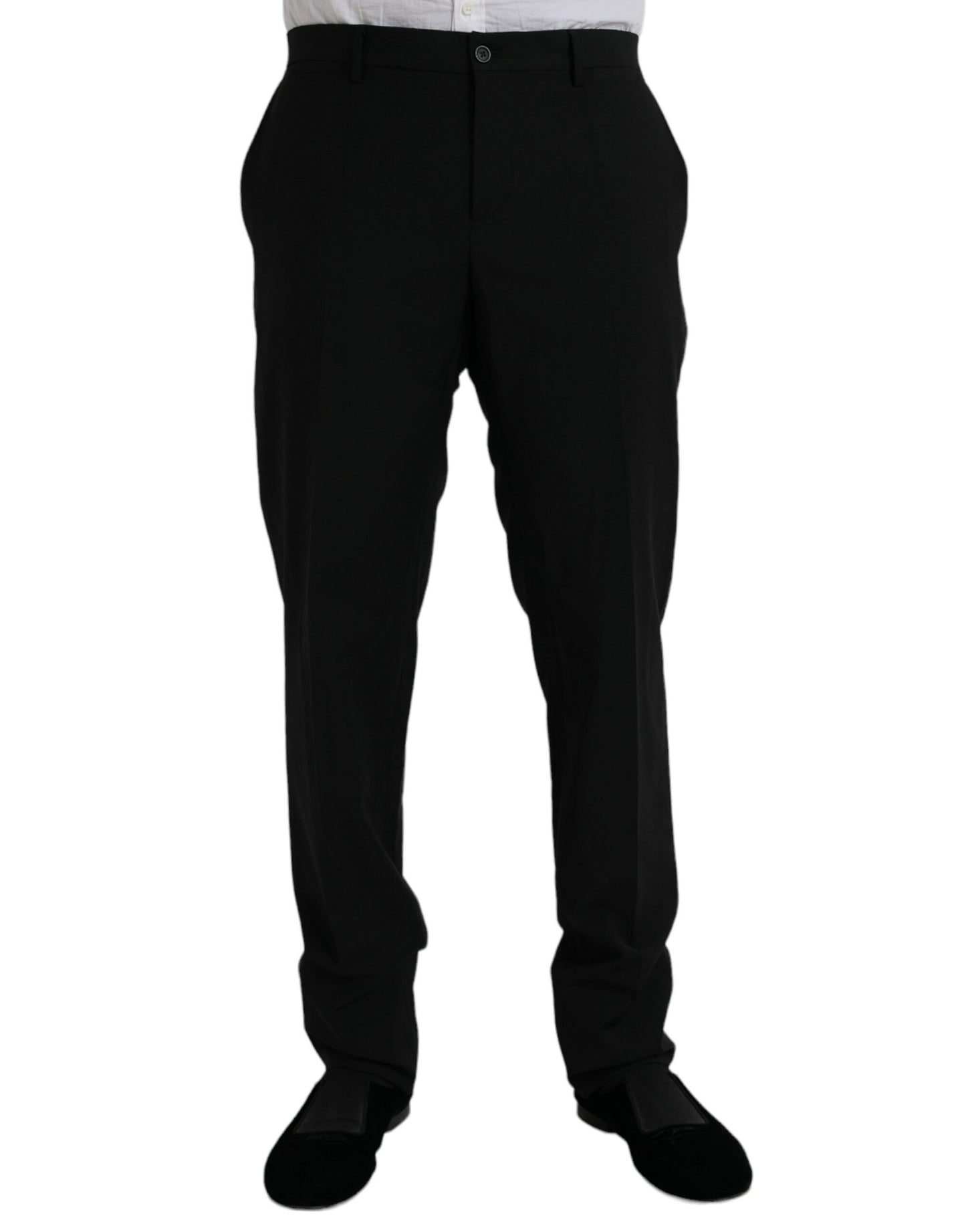 Black Polyester STAFF Formal 3 Piece Suit